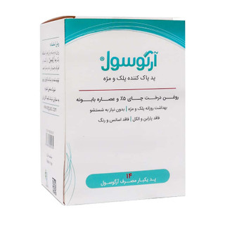 پد پاک کننده پلک و مژه آرگوسول مدل Tea Tree Oil بسته 14 عددی