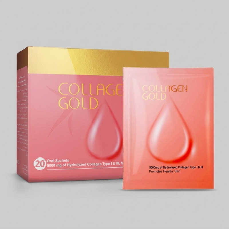 ساشه کلاژن هیدرولیز شده آدریان مدل گلد